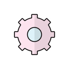 Setting icon vector design templates, simple and modern concept