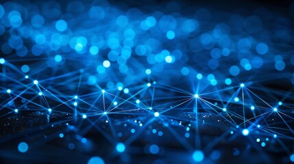 Internet Network with Light Effects 