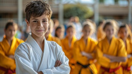 Fototapeta premium Karate Championship at the Dojo 