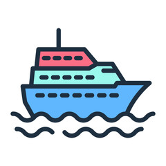 Cruise Ship Icon