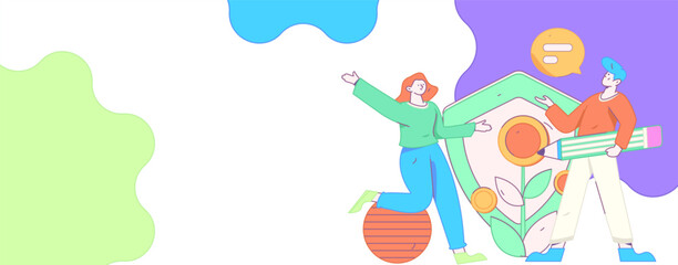 Internet financial management investment flat vector concept operation hand drawn illustration
