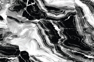 Marble black and white abstract background