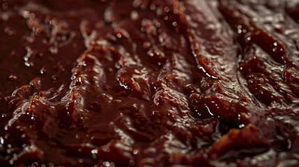 Obraz premium Macro Photo of Red hot chili sauce texure background