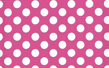  white polka dot pattern on pink background