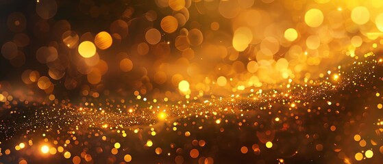 Glowing gold background with radiant light effects, close up, celestial theme, vibrant, blend mode, night sky backdrop