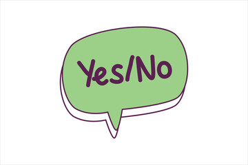 Wrong Yes Flat Sticker Design