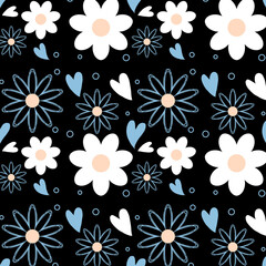 seamless pattern with flowers