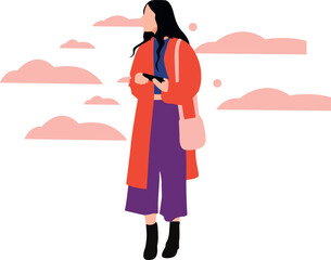 The girl looks good.