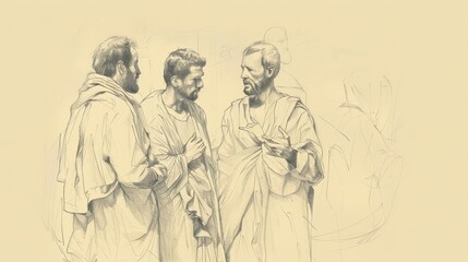 Fototapeta premium 2 Corinthians 8: Giving, Generosity, Macedonian Example, Beige Background, Copyspace