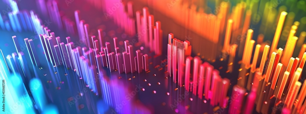 Poster d rendered graph of frequency allocation in spectrum management