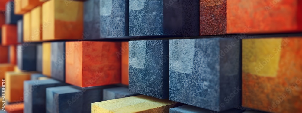 Poster D Rendering of Soundproofing Materials Attenuating Specific Frequencies