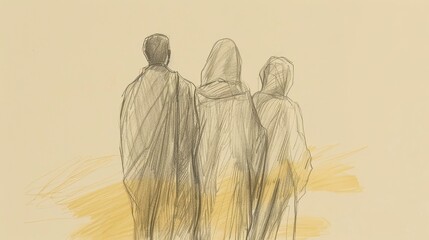 God's Love: 1 John 3 Biblical Illustration with Children of God, Righteous Living on Beige Background and Copyspace