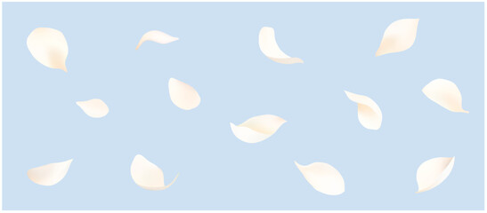 Beautifully dancing petals vector material