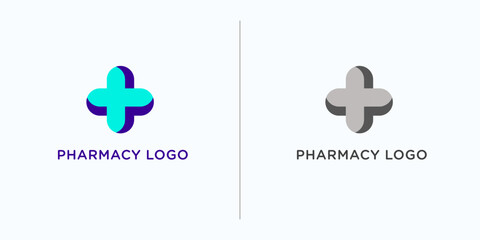 pharmacy clinic medical logo icon signboard