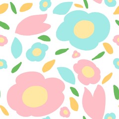 seamless pattern of flower.