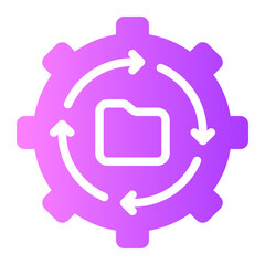 Obraz premium folder gradient icon
