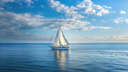 Fototapeta premium sailboat on the sea
