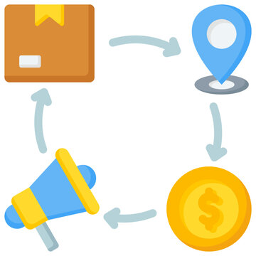 Marketing Mix Icon