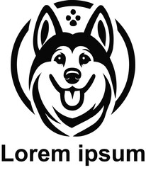 vector pet logo design 