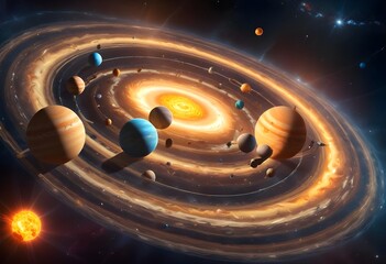 Obraz premium Planet in space