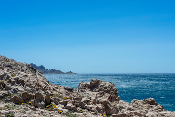 Littoral rocheux de méditerranée