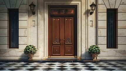 entrance to the building