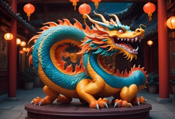 Fototapeta premium Dragon from china