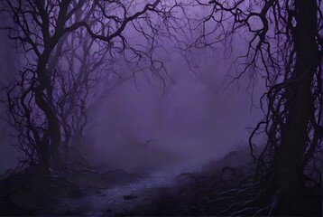 Abstract Background in Haunted Forest