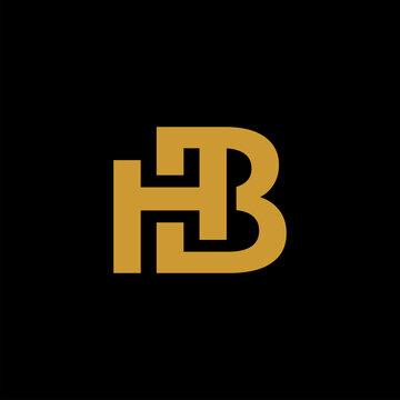 letter h and b monogram vector design, h and b icon, hb logo, hb symbol, initial h and b logo design, logotype, modern