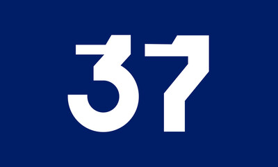 Number Tech Blue Modern Logo