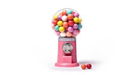 Carousel Gumball Machine Isolated on white background