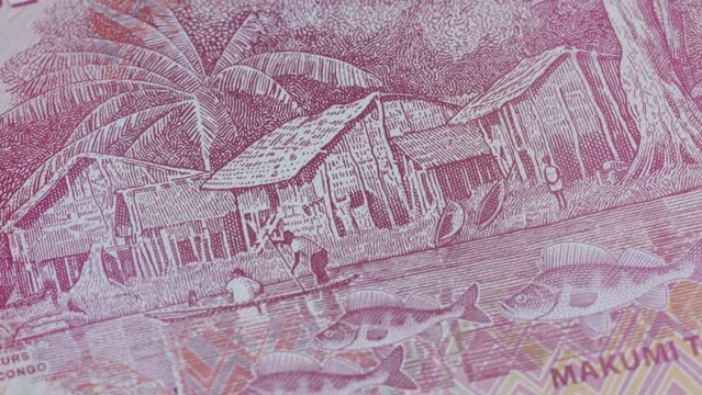 50 Congo Congolese CFA francs currency legal tender banknote bill close up 6