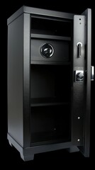 Fototapeta premium Biometric Gun Safe for Secure Storage, A gun safe with fingerprint or biometric access control, ensuring only authorized individuals can access firearms