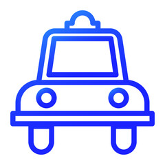 take a taxi gradient icon