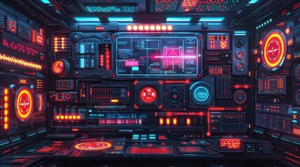 Fototapeta premium Future Technology Illustration 