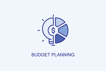 Budget Planning Vector Icon Or Logo Illustration