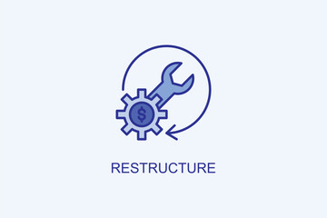 Restructure Vector Icon Or Logo Illustration