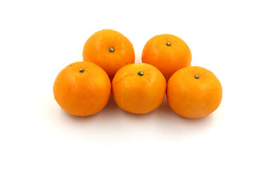 oranges isolated on white background