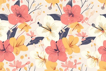 A vibrant seamless petal tapestry pattern for your creative design
