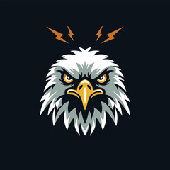eagle head vector illustration, can be used for mascot, logo,