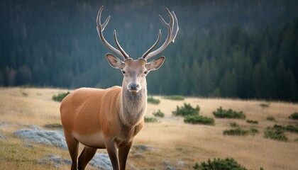 Obraz premium Deer in the mountain