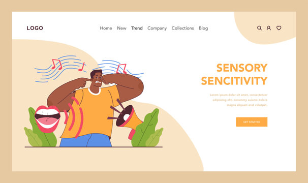 Neurodiversity web banner or landing page. Cognitive development