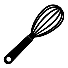 kitchen whisk isolated on white background