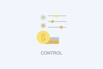 Control Vector Icon Or Logo Illustration