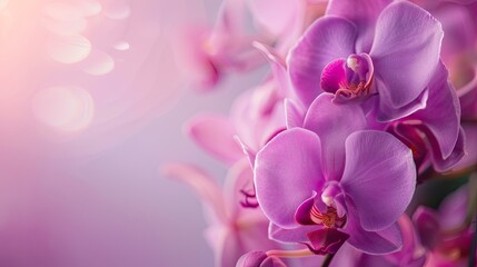 Tropical beautiful purple orchid flowers  