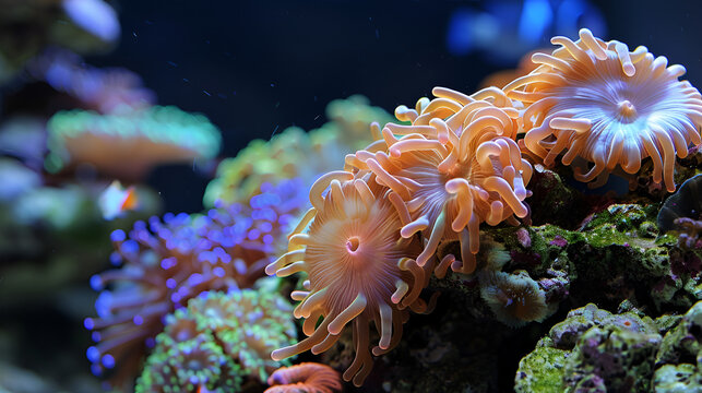 anemon in aquarium