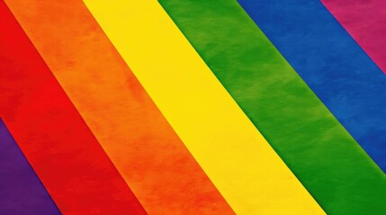 Diagonal Rainbow Stripes