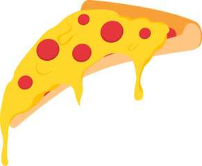 Pizza Slices Illustration Element