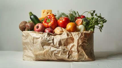 shopping for vegetables and meal 