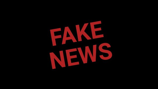 Fake news stamp effect animation
